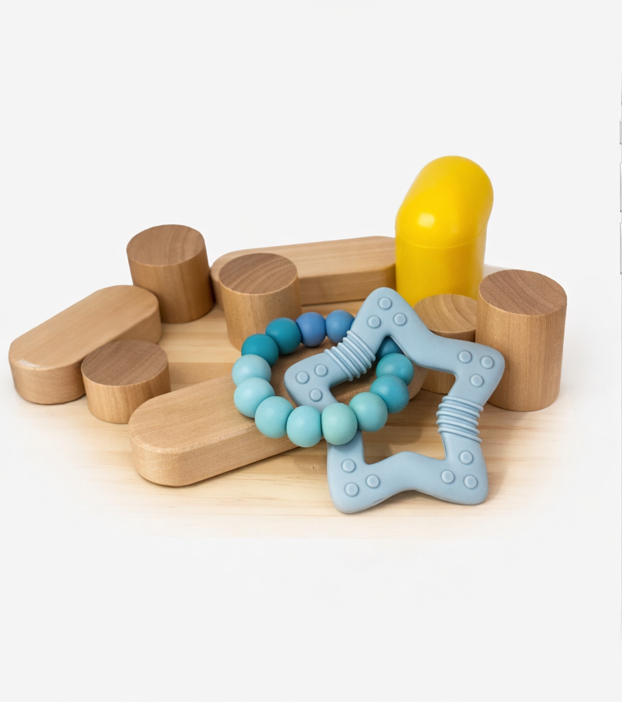 Ocean Teething Ring with Silicone Star