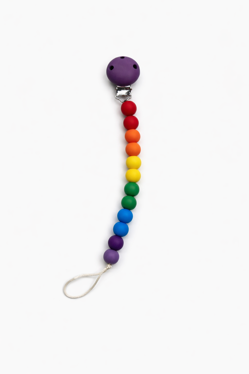 Rainbow Pacifier Clip