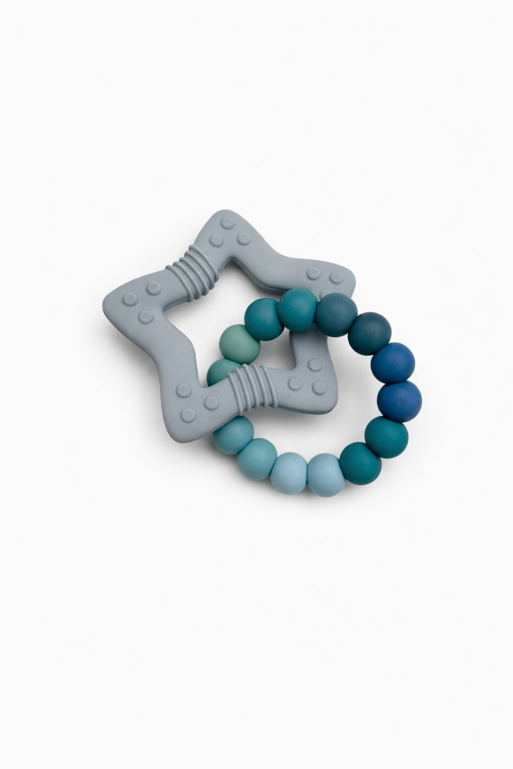 Ocean Teething Ring with Silicone Star