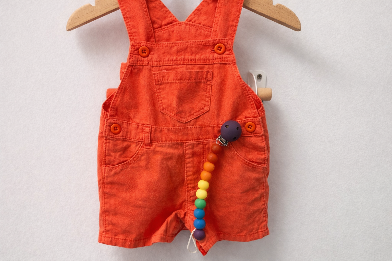 Rainbow Pacifier Clip